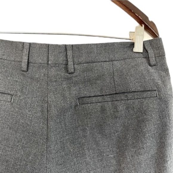 Zara Gray Cuffed Trouser Pant. Size 32 - Picture 6 of 9